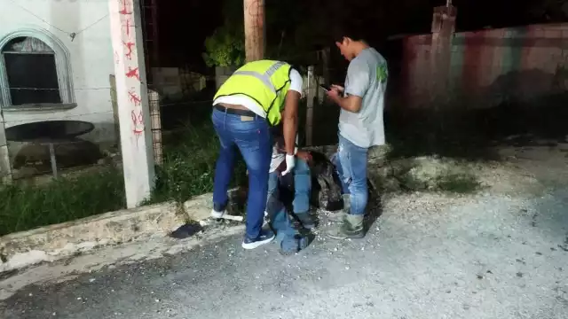 Joven sufre accidente de motocicleta en la colonia Frutales de Seybaplaya
