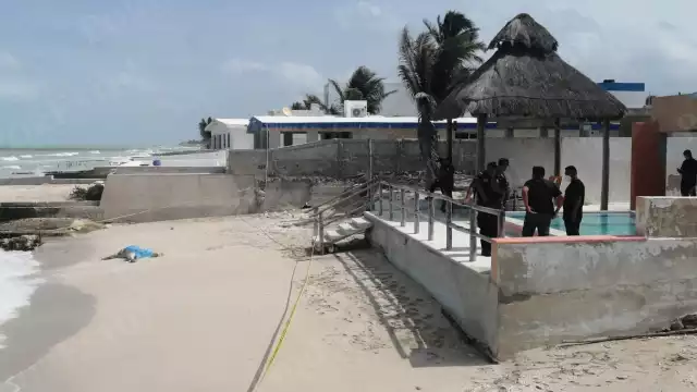 El cuerpo fue arrastrado por los fuertes vientos del Frente Frío Número 35