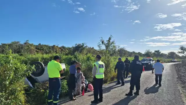 Ninguno de los pasajeros resultó herido en el accidente
