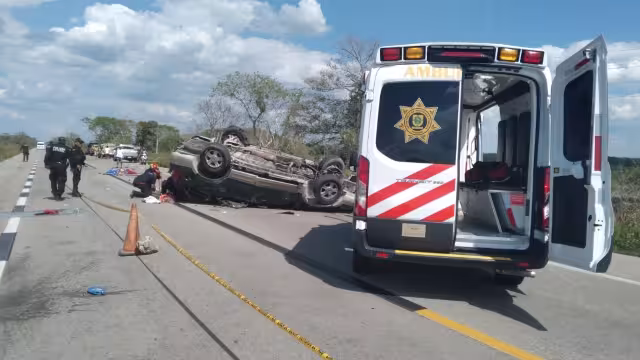 Los lesionados serán trasladados a Mérida para recibir atención médica