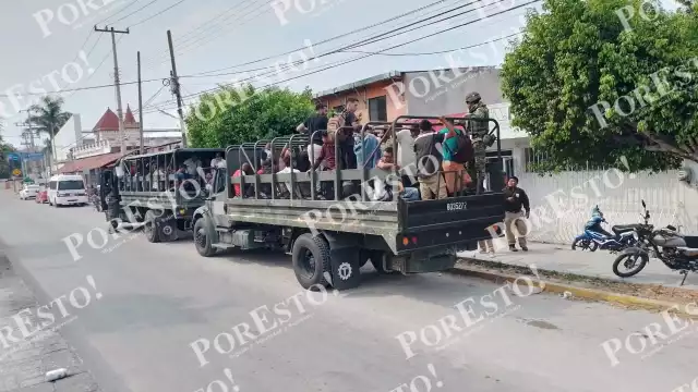 Los indocumentados fueron asegurados y trasladados al INM de Escárcega
