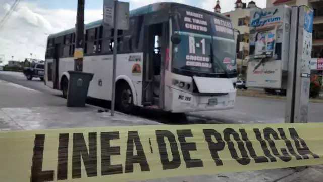 La unidad se encontraba estacionada al momento del ataque