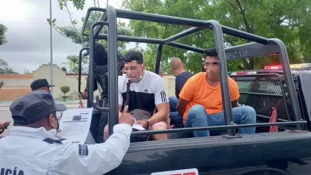 Los cuatro hombres fueron trasladados a la Fiscalía de Campeche