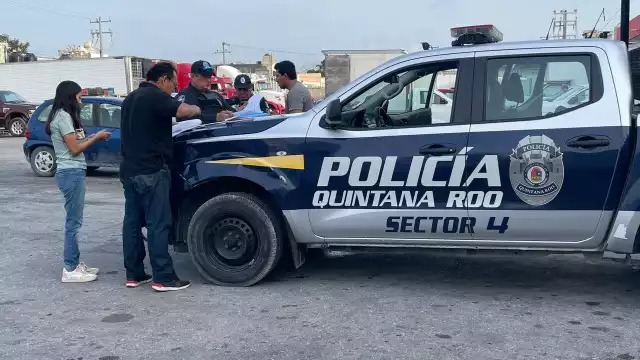 Los ladrones escaparon en un taxi del sindicato Andrés Quintana Roo