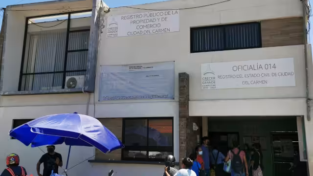 Cuatro personas dieron positivo a COVID-19 en el Registro Civil de Ciudad del Carmen