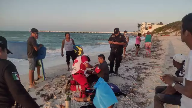 La Cruz Roja acudió a dar primeros auxilios