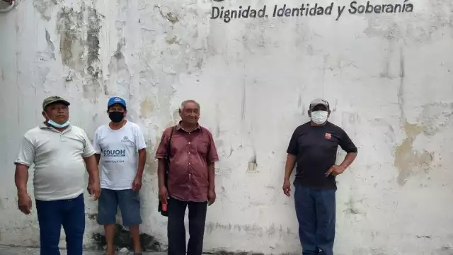 Los agraviados señalan que la directiva del Consejo Ejidal de Dzonot Carretero causó destrozos en su terreno