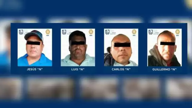 Los cuatro detenidos terminaron en el Reclusorio Norte donde permanecerán internos hasta la audiencia que definirá si se alargará su encarcelamiento y los vincule a proceso