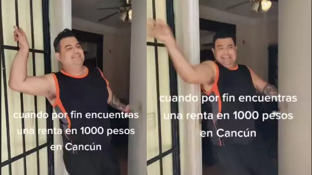 El tiktoker quiso emular el momento en que se desata un tiroteo en Cancún, y luego lo compartió en su cuenta de dicha plataforma