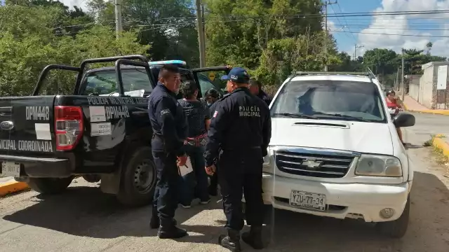 El accidente se dio entre la camioneta y conductor de la motocicleta