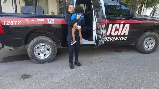 El menor fue puesto a disposición del DIF en Quintana Roo