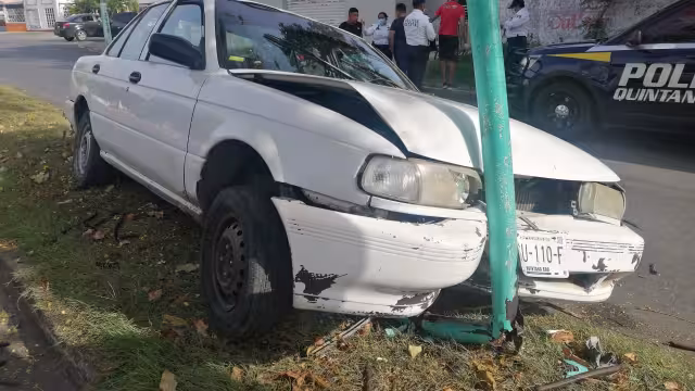 Los elementos de la dirección de Tránsito llegaron al lugar y acordonaron el área