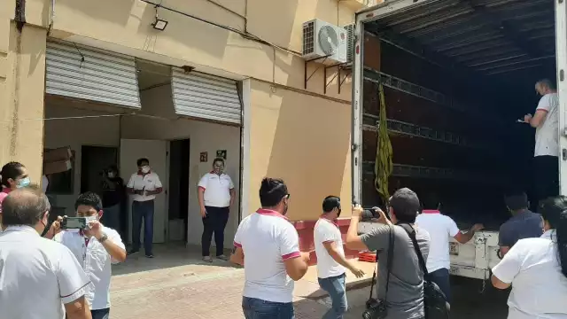 El cargamento con las papeletas electorales llegó este sábado