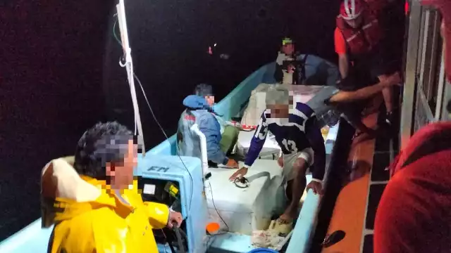 Tres pescadores fueron rescatados esta noche luego de encontrarse a la deriva en Progreso
