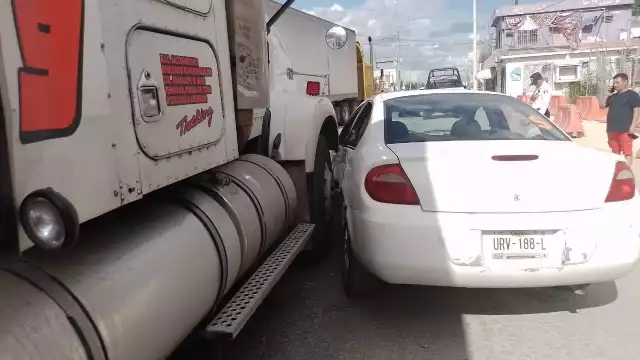 Solamente se registraron daños materiales en el accidente