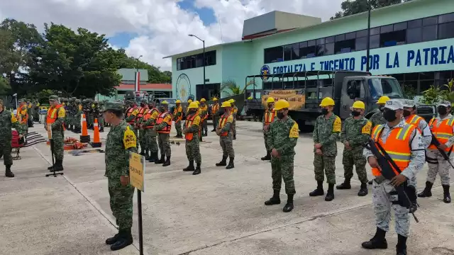 El Ejército realiza el simulacro en la Zona Militar de Mérida