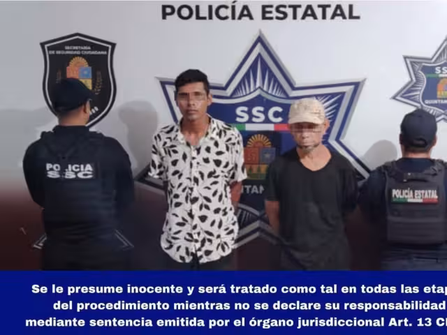 Los detenidos fueron trasladados y puestos a disposición de la Fiscalía General del Estado de Quintana Roo por el delito de desobediencia y resistencia de particulares