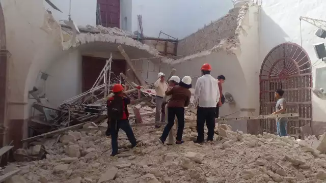 Personal del INAH federal,  se encargará para determinar cómo se utilizará el seguro de la iglesia