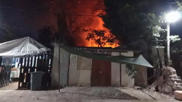 Debido a la magnitud del incendio, muchas familias perdieron todo