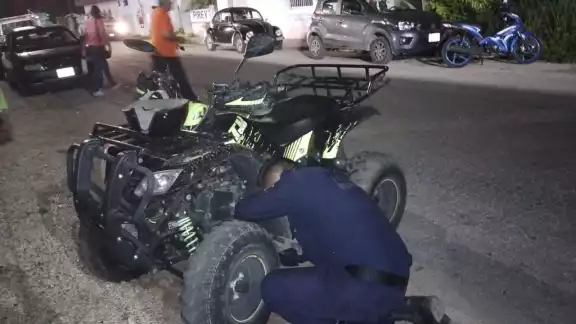 La cuatrimoto fue hallada calles adelante La cuatrimoto fue hallada calles adelante