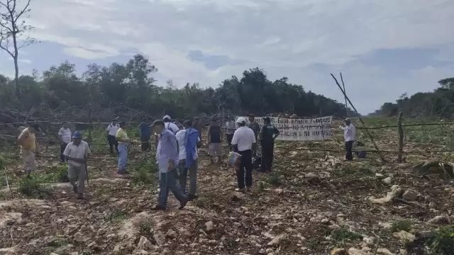 Los ejidatarios le invocaron a los dioses Mayas para que el Tren Maya no pase en predios ejidales