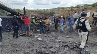 Guardia Nacional ayuda en las labores de rescate de los mineros
