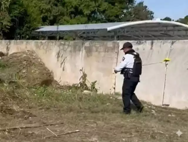 Elementos policiacos llegaron al lugar y resguardaron la zona.