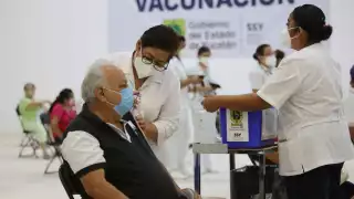 Durante la jornada de ayer, en los municipios del interior del estado se aplicaron un total de 13,662 dosis contra el coronavirus