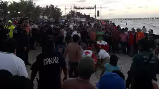 Una mujer y un hombre en estado de ebriedad estuvieron a punto de morir ahogados en Progreso