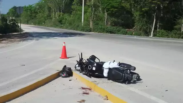 Sobre la motocicleta se encontró una prenda llena de sangre
