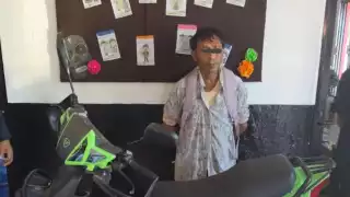 Detienen en Umán a un hombre con una motocicleta robada y drogas