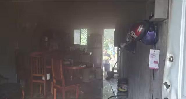 Solamente se registraron daños materiales en el incendio