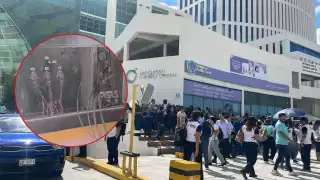 Personal del inmueble procedió a evacuar a más de 300 personas como medida preventiva