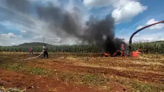 Se incendia maquinaria yucateca en Hecelchakán; daños por más de medio millón de pesos