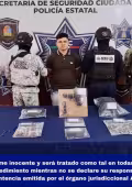El sujeto detenido fue presentado por las autoridades.