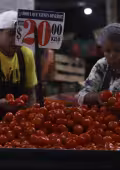 Los productos agropecuarios mostraron una disminución tanto en comparación quincenal como anual