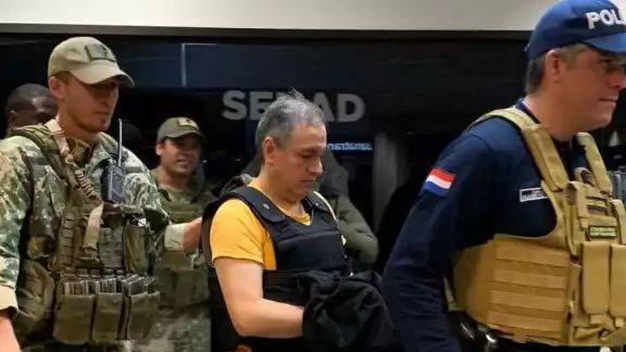 El narcopiloto fue detenido desde marzo de 2021 en Paraguay. Foto: AFP