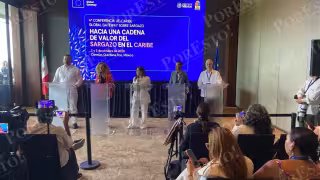 Sargazo ya es un reto internacional: Cancún reunió a  representantes de 45 países  para buscar soluciones