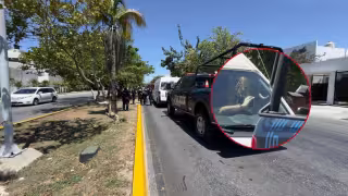 Conductor intenta presuntamente arrollar a peatón y desata persecución en Playa del Carmen