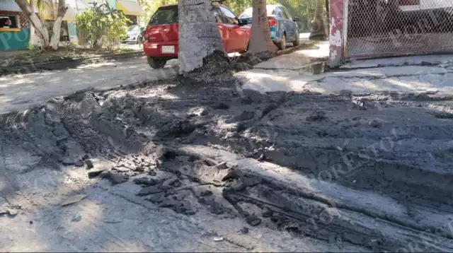 Debido a que el lodo comenzó a secarse, se han reportado nubes de polvo provocando el uso de cubrebocas.