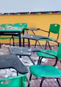 Derrumbe en escuela de Tizimín deja tres alumnos lesionados