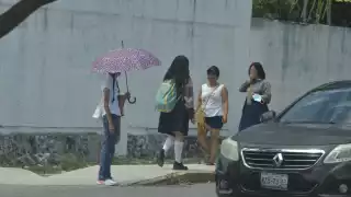 Amas de casa comentaron que para estar tranquilas prefieren acompañar a sus hijos a los planteles educativos