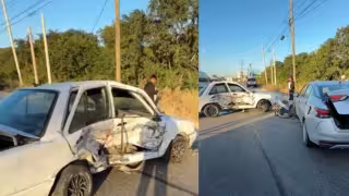 Choque entre dos vehículos generó afectaciones en la carretera federal 307