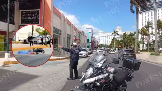 Tragedia en la ZH de Cancún: Motociclista pierde la vida tras accidentarse en el Blvd Kukulcán