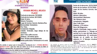 Joven venezolana y mexicano desaparecen en Cancún; activan fichas de búsqueda