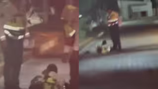 Arrastran a dos agentes de Tránsito con carro de golf durante retén en Isla Mujeres