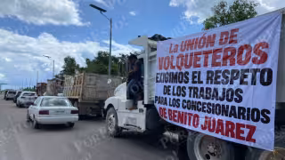 Volqueteros de Quintana Roo rechazaron tarifas de Sedena y amenazaron con intensificar protestas