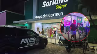 Extranjero intenta robar mercancía de un supermercado y es detenido en Playa del Carmen