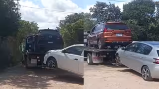 Disparos afuera de un salón de fiestas deja dos vehículos asegurados en Cancún