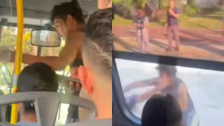 Falla de autobús en la Zona Hotelera de Cancún provoca riña entre chofer y pasajero: VIDEO